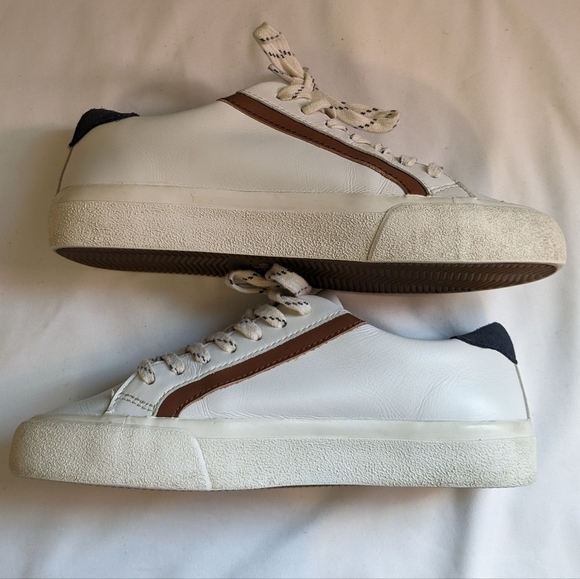 Madewell  Sidewalk Low-Top Sneakers in Leather Size 5 - Picture 4 of 10